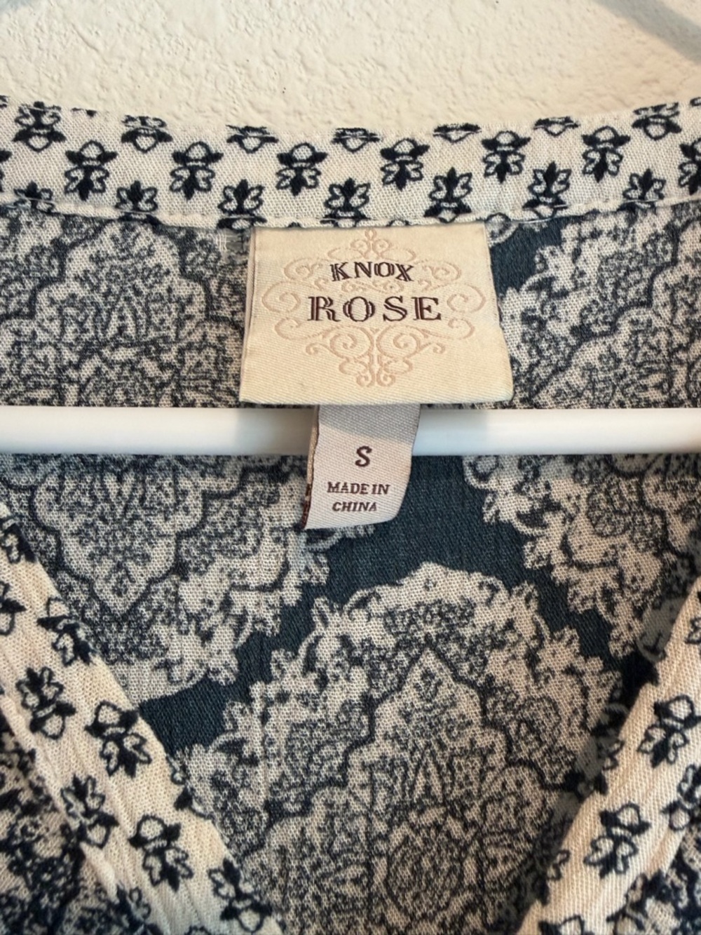 Knox Rose Boho Printed Long Sleeve Dress - Picture 6 of 7